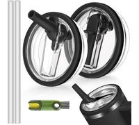 LeKuni 2 Pièces Cup Couvercle Étanche, Couvercle Stanley Cup Etanche, Stanley Cup Accessoires, Bouchon Stanley Cup, 40 Oz Tumbler Flip Straw, Reusable Tumbler Accessory (Noir)