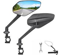 LeKuni 2 Pièces Retroviseur Velo, 2024 Amélioré Accessoire Velo, Rétroviseur Réglable À 360° Miroir Convexe, Rétroviseur Vélo Pour Trotinette Electrique, Moto, Route, Scooter, Draisienne