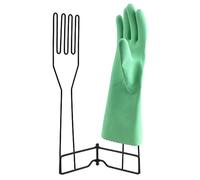 LEKUSHA Égouttoir à Gants de Cuisine en Acier Inoxydable SUS 304, Gants de Nettoyage à Sec de l'intérieur et de l'extérieur, Support pour Gants de Vaisselle Peu encombrant, Noir