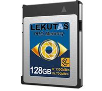LEKUTAS CFexpress Carte mémoire type B 128 Go, R1300 Mo/s W700 Mo/s CFX xqd cartes type B pour appareils photo 8K RAW, compatible avec Nikon Z6/Z7/D6, Canon EOS-1DXMark III/EOS-R5, Panasonic S1/S1R,