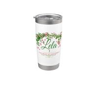 Lela Floral, belle grand-mère Gobelet isotherme en acier inoxydable double paroi