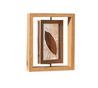 LELAMP Cadre Photo en Bois de 6 Pouces Cadre Photo Photo Rotatif Double Face créatif Salon Cadre Photo de Bureau Ornements de Bureau