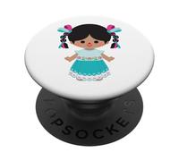 Lele Doll, Marìa Doll, Adelitas. 100% Mexican Handmade Otomi PopSockets PopGrip Adhésif