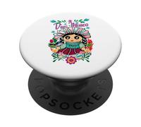Lele Doll The patrimonial and Spiritual Beauty of Mexico PopSockets PopGrip Adhésif