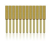 LELE LIFE 12 Pcs Diamant Affûteur de Tronçonneuse, Haute Dureté Titane Plaqué Burr Meule Meule, Affûteur de Tronçonneuse Pierre Bits, 3/16in 4.8mm