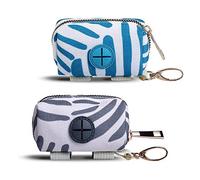 Lele Life 2Pcs Distributeur De Sacs À Déjections Canines, Sac A Crottes Chien, Déchets Pour Chiens Ramasse-Crottes Chiens, Verte Et Grise