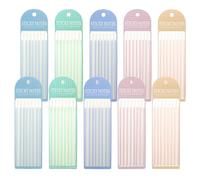 LELE LIFE Lot de 1 600 rubans adhésifs amovibles et transparents pour marque-pages, notes, livres pour annotations, surligneurs, bandes adhésives soulignées (couleur Mora