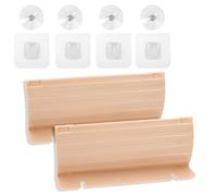 LELE LIFE Lot de 2 protections anti-éclaboussures extensibles pour évier de cuisine et salle de bain, 28 à 50 cm en longueur réglable, 2 façons d'installation (rose)