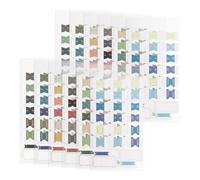 LELE LIFE Lot de 240 onglets mensuels adhésifs pour planificateurs, onglets de planification en feuille d'or, autocollants de séparation de calendrier, onglets mensuels pour planificateur et cahiers