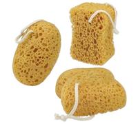LELE LIFE Lot de 3 éponges de bain, 3 formes, grande brosse exfoliante pour le corps pour douche, pouf de douche en luffa en mousse douce avec mousse riche pour homme et femme