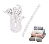 LELE LIFE Lot de 30 bandes élastiques de rangement pour vêtements, sangles de rangement réglables avec boutonnières, économiseur d'espace pour bagages de voyage, organisateur de tiroir de placard,