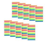 LELE LIFE Lot de 3000 onglets adhésifs ultra fins pour surligner, petits textes, marque-pages colorés, onglets d'index adhésifs transparents, onglets d'annotation, onglets de livre fluo