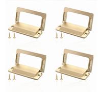 LELE LIFE Lot de 4 poignées d'armoire - En alliage de zinc - Pour armoire - Doré
