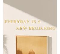 LELE LIFE Miroir acrylique Décorations murales autocollantes, 3D amovibles Décalques miroir pour la maison Citations inspirantes Art Motivation Lettre Devise Décoration pour Chambre Bureau (L'or)