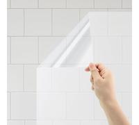 LELE LIFE Papier de contact transparent à décoller et à coller 45x300cm, papier peint de dosseret de cuisine imperméable à l'huile, protecteur mural transparent