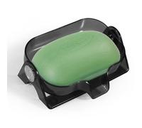 LELE LIFE Porte-savon auto-drainant pour douche, barre rotative avec drainage pour salle de bain, évier de cuisine, baignoire, garde le savon sec (gris clair)
