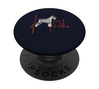 L'électrocardiogramme Standard pour Chien Schnauzer est Mon Cardio-vasculaire PopSockets PopGrip Adhésif
