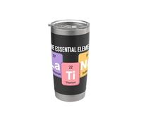 L'élément essentiel Lan Ti Na Tableau périodique Chimie Gobelet isotherme en acier inoxydable double paroi