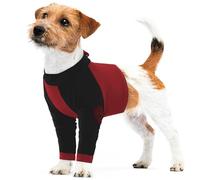 Lelepet Chemise de convalescence pour chien, combinaison après chirurgie | Protection des plaies de jambe pour chiens, chemise médicale, combinaison de convalescence chirurgicale pour éviter le