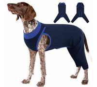 Lelepet Combinaison de convalescence pour chien de grande taille après chirurgie, combinaison de convalescence pour chien avec manches pour éviter le léchage, protection alternative au coude conique