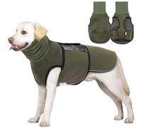 Lelepet Veste apaisante pour chien avec cache-oreilles pour chien, col roulé apaisant pour feux d'artifice de tonnerre, chemise apaisante confortable avec cache-oreilles, gilet anti-anxiété pour