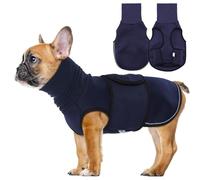 Lelepet Veste apaisante pour chien avec cache-oreilles pour chien, col roulé apaisant pour feux d'artifice de tonnerre, chemise apaisante confortable avec cache-oreilles, gilet anti-anxiété pour