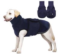 Lelepet Veste apaisante pour chien avec cache-oreilles pour chien, col roulé apaisant pour feux d'artifice de tonnerre, chemise apaisante confortable avec cache-oreilles, gilet anti-anxiété pour