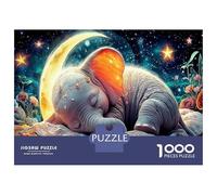 L'éléphant Carton De Qualité Supérieure Ensemble De Casse-tête en Puzzle 1000 Pièces Cosmic L'éléphant Jeu De Amusant Et Stimulant Puzzle À La Meilleure Évaluation, Cadeau d'anniversaire Parfait 5