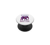 L'éléphant de Sensibilisation à la maladie d'Alzheimer Memories Matter PopSockets PopGrip Adhésif