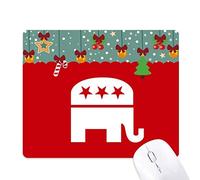 l'éléphant rouge, emblème du parti républicain de l'amérique tapis de souris en jeu - office mat noël
