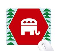 l'éléphant rouge, emblème du parti républicain de l'amérique tapis de souris green pine tree tapis en caoutchouc