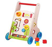 Lelin Toys - Véhicule Pour Enfant - Chariot À Pousser Multi-Activités 7 En 1
