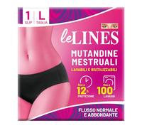 LeLines Culotte menstruelle lavable et réutilisable, jusqu'à 12 heures de protection, taille L