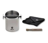 Lelit Knock Box Cylindrique – Récipients pour marcs de café avec chiffon et brosse
