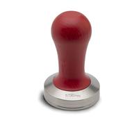 Lelit - Tamper café LELIT 57 mm acier et manche en bois rouge