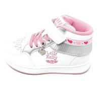 Lelli Kelly Bangs Mix Mid LKAA8096 BIAG blanc/argent avec pendentif-coeur et gadget offert, 28, Simili cuir, Non applicable.