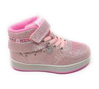 Lelli Kelly Bangs Mix Mid LKAL8070 Chaussure avec lumières Couleur Rose Glittered avec Gadget en Hommage, rose, 31 EU