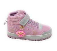 Lelli Kelly Chaussures mi-hautes pour fille avec lumières, couleur rose poudré, mille étoiles ours tutu LKAL5710 avec gadget inclus