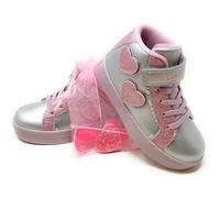 Lelli Kelly Miriam Chaussure Mid LKAA5216 Coeurs Pailletés Path interchangeables,Argent Rose, Déchirure,Gadget, Argent et rose, 31 EU