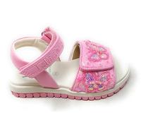 Lelli Kelly Sandales roses,Décorations papillons faits à la main,Semelle en cuir,Double déchirure, LKCD5503 Emerald Rolly, rose, 28 EU