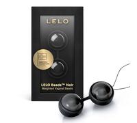 LELO Beads Noir - Edition haut de gamme de Boules de Geisha en silicone de luxe pour des exercices de Kegel agréables