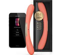 LELO BOOMERANG Vibromasseur pour Couple à Double Extrémité avec Application Bluetooth et 10 Modes de Plaisir, Sextoy Couple, Coral Red