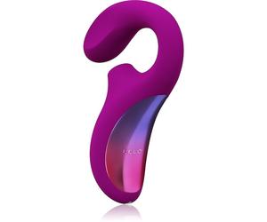 Lelo Enigma vibromasseur avec stimulateur de clitoris Deep Rose 17 cm