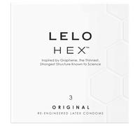 LELO Hex Original - préservatif fin et résistant - 3 pièces