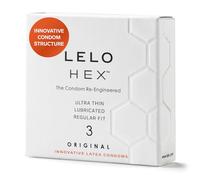 Lelo Préservatifs Hex Original, ultrafins 54 mm, 3 pièces