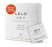 LELO HEX Original Préservatifs Ultrafins Extrêmement Robustes, Préservatifs pour Hommes, 54 mm de Diamètre (Paquet de 36)