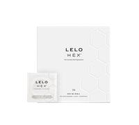 LELO HEX Original Préservatifs Ultrafins Extrêmement Robustes, Préservatifs pour Hommes, 54 mm de Diamètre (Paquet de 36)