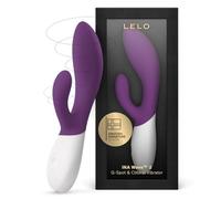 LELO INA Wave 2 Vibromasseur rabbit pour femme, doté de la technologie Wavemotion et de 12 modes de vibrations. Vibromasseurs feminin va et vient, Purple