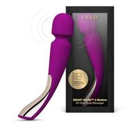 LELO SMART WAND 2 Medium, Sextoy Vibromasseur wand, détend les muscles et apporte du plaisir, étanche et sans fil - Gode femme sex, Deep Rose