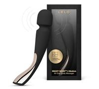 LELO SMART WAND 2 Medium, Sextoy Vibromasseur wand, détend les muscles et apporte du plaisir, étanche et sans fil - Gode femme sex, Black